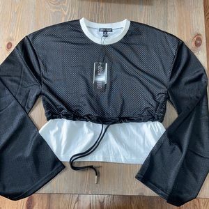 NEW Current Mood black/white Cropped Top